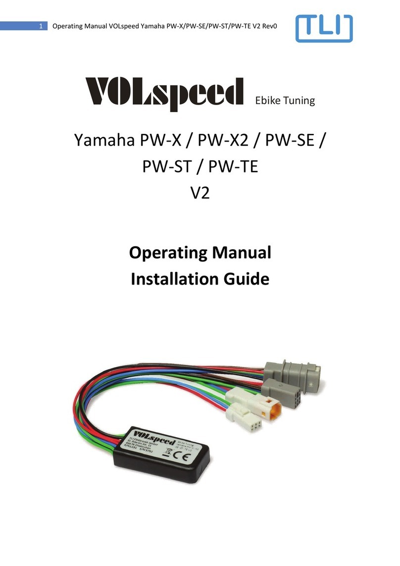 TLI Elektronik VOLspeed Ebike Tuning operating manual