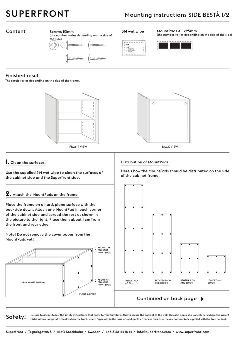 Superfront SIDE BESTA 1/2 User manual Superfront SIDE BESTA 1/2 User manual