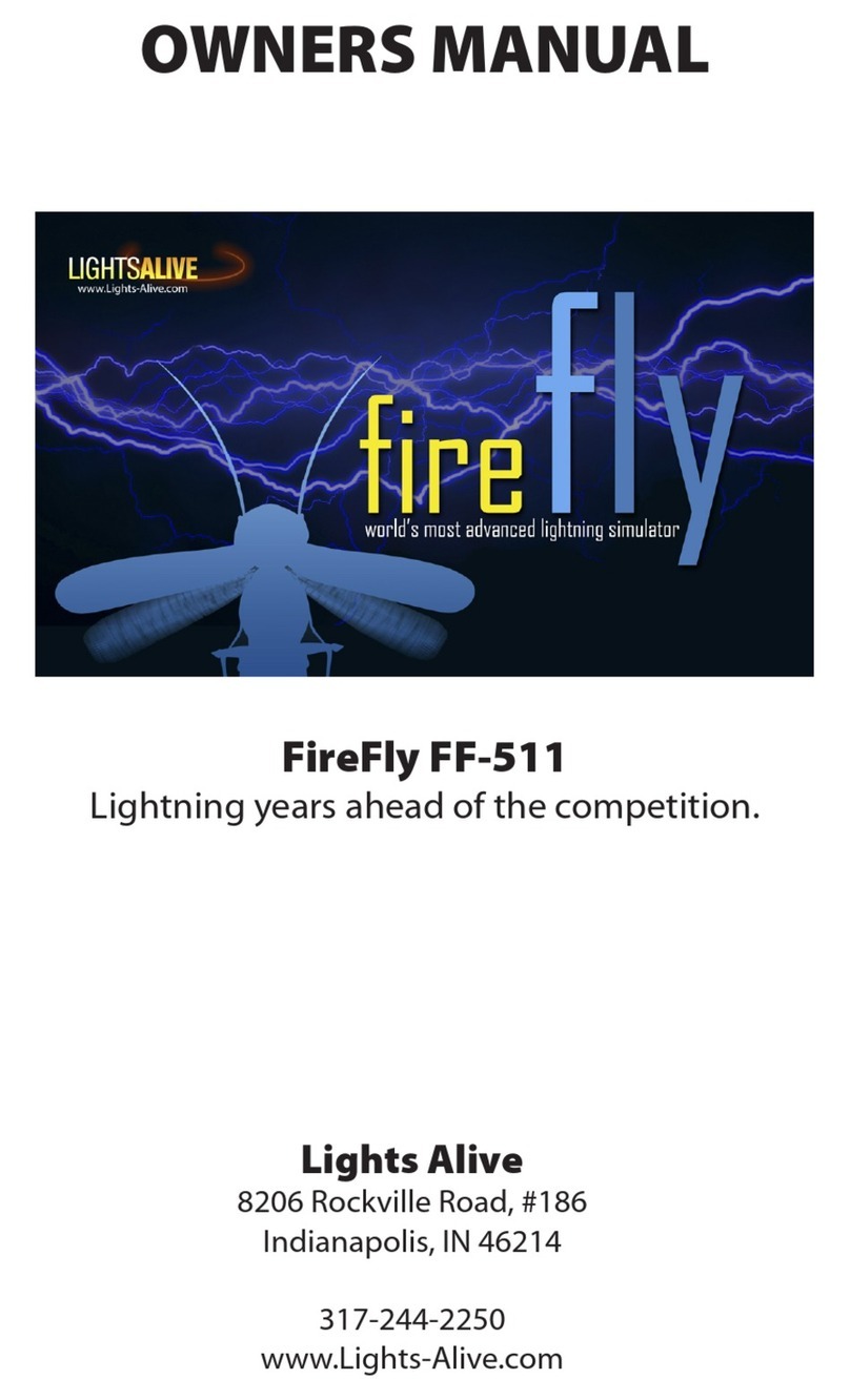 Lights Alive FireFly FF-511 owner's manual