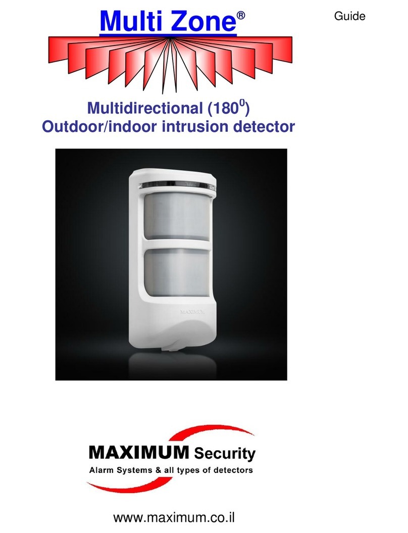 MAXIMUM Security Multi Zone User manual