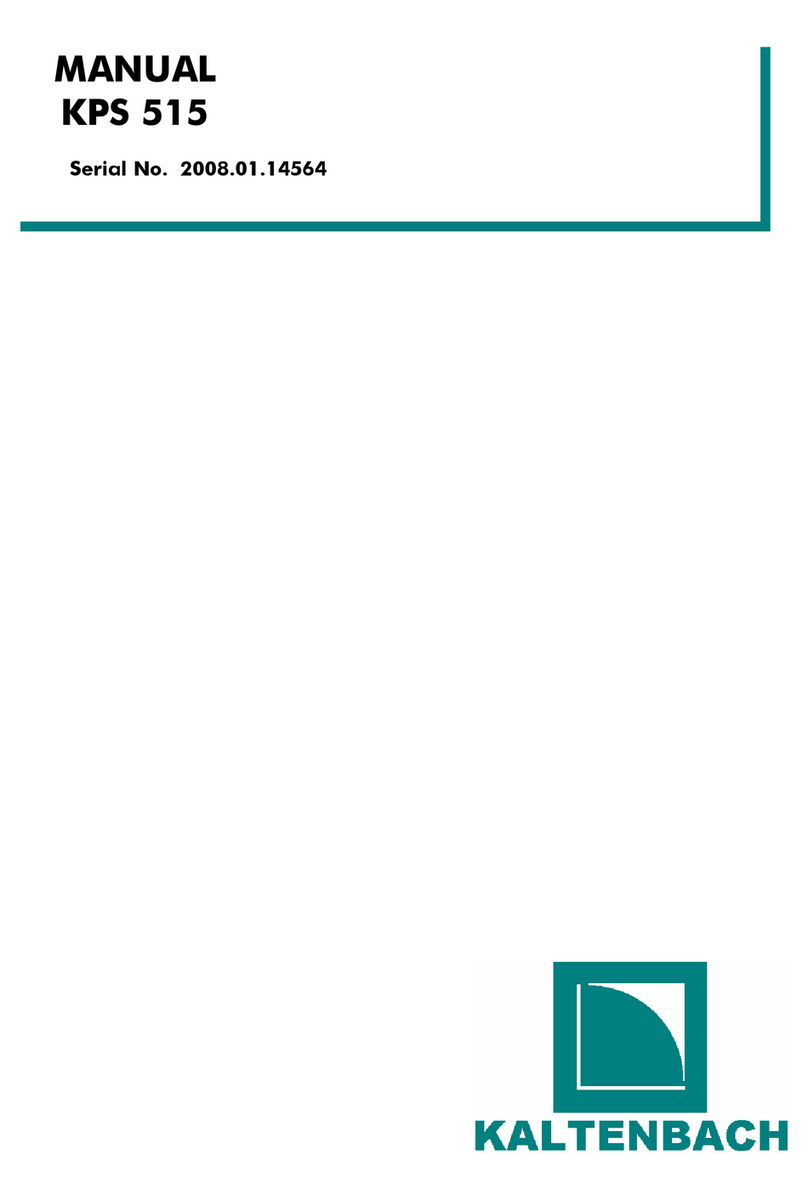 Kaltenbach KPS Series manual