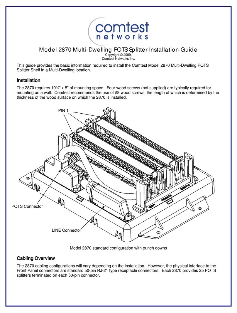 Comtest Networks 2870 installation guide