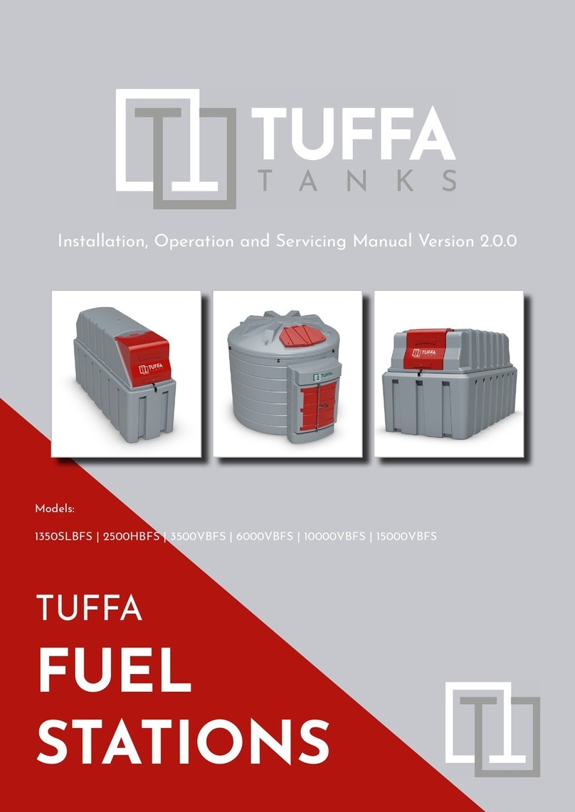 TUFFA TANKS 1350SLBFS Installation, operation and servicing manual TUFFA TANKS 1350SLBFS Installation, operation and servicing manual