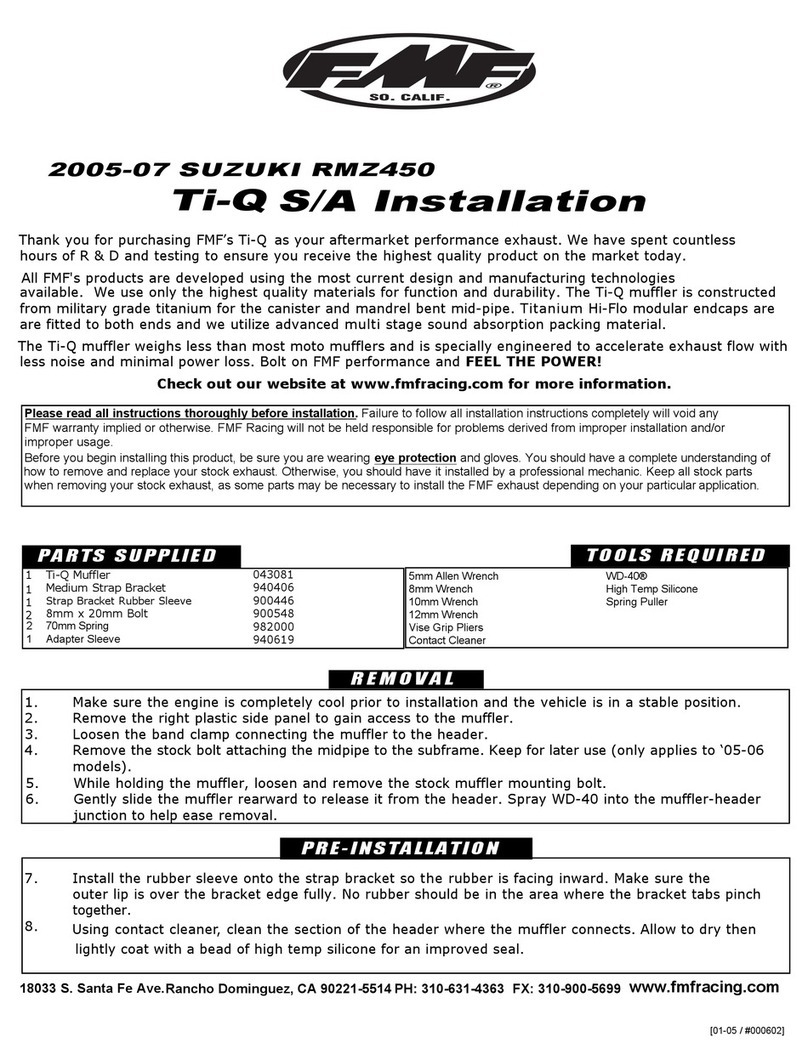 FMF Ti-Q installation guide