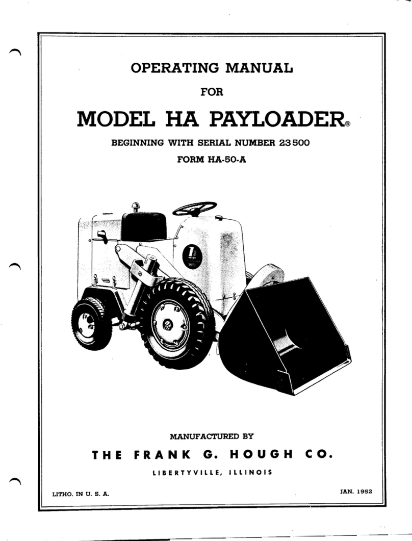 The Frank G. Hough HA PAYLOADER 23500 User manual