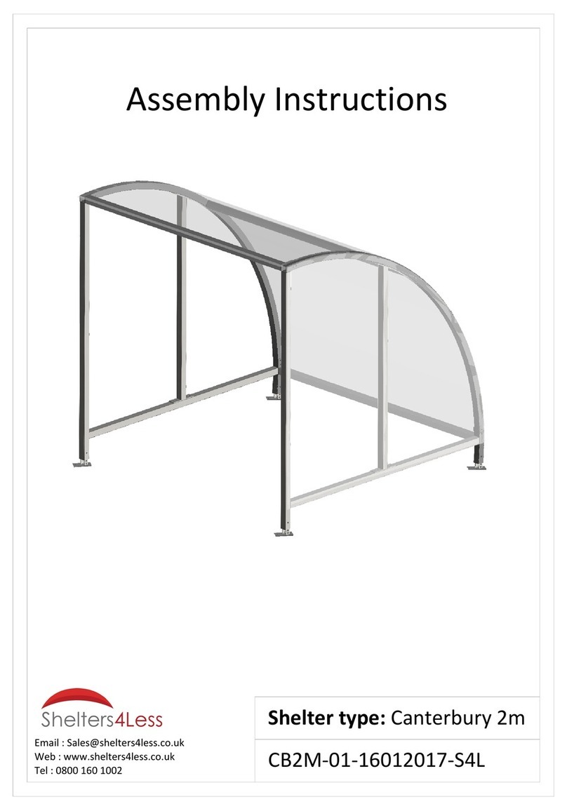 Shelters4Less Canterbury 2m User manual