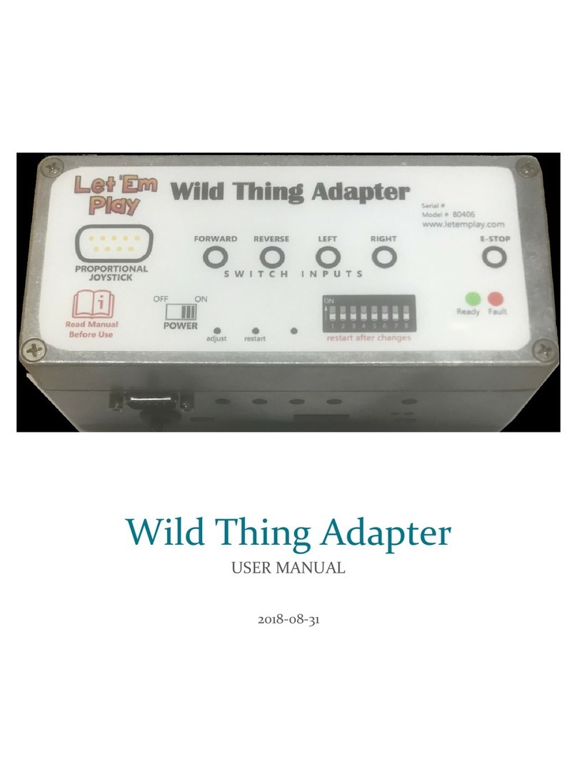 Let 'Em Play Wild Thing Adapter user manual