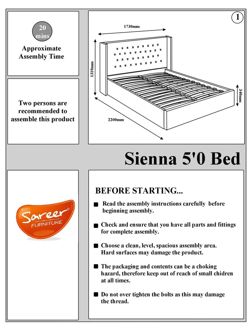 Sareer Sienna Bed Assembly instructions Sareer Sienna Bed Assembly instructions