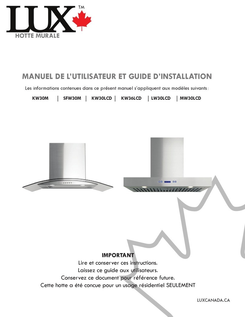 LUX SFW30M Installation and user guide
