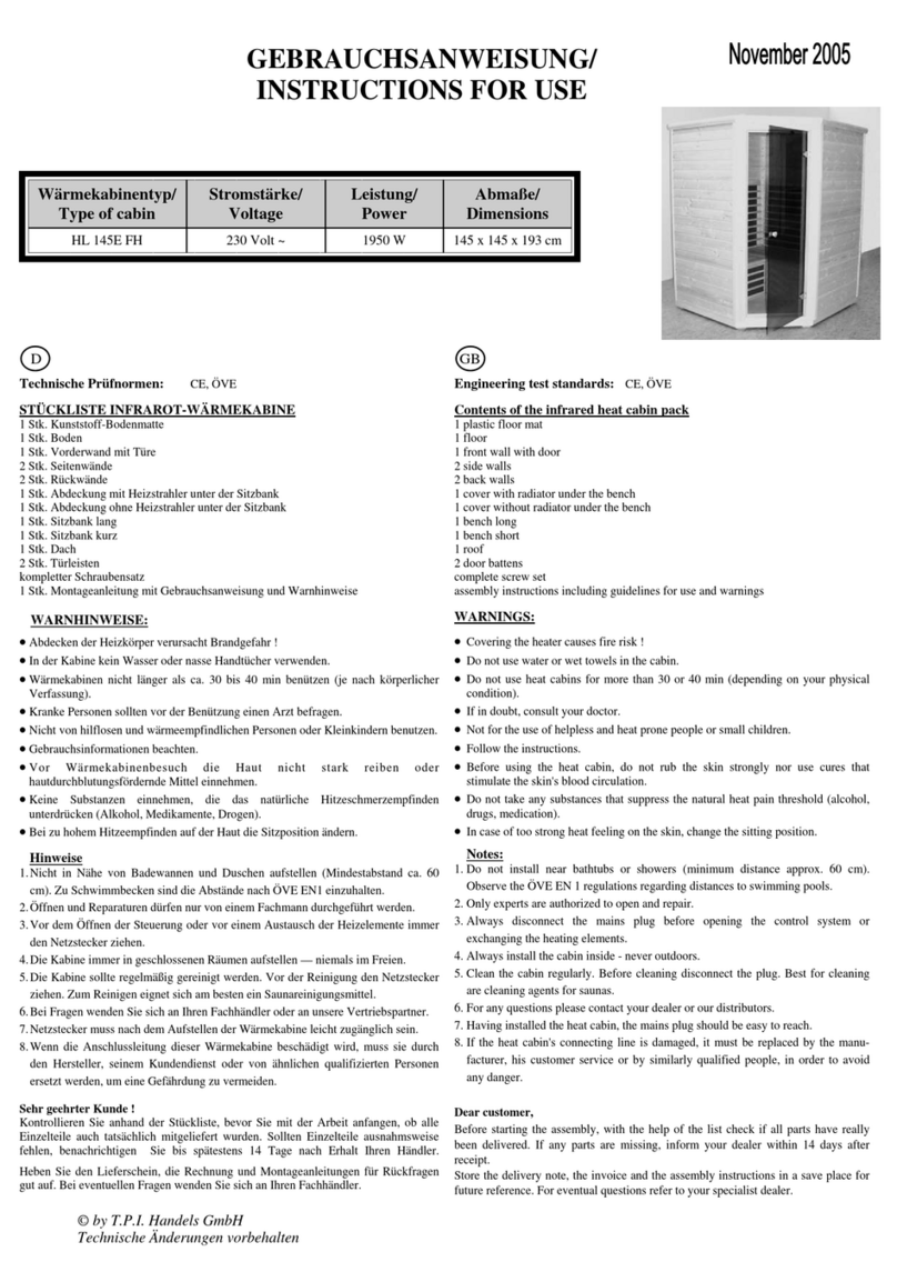 T.P.I. Handels HL 145E FH Instructions for use