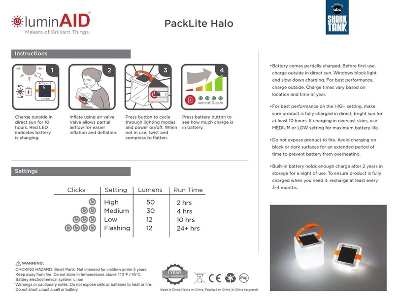 LuminAID PackLite Halo manual