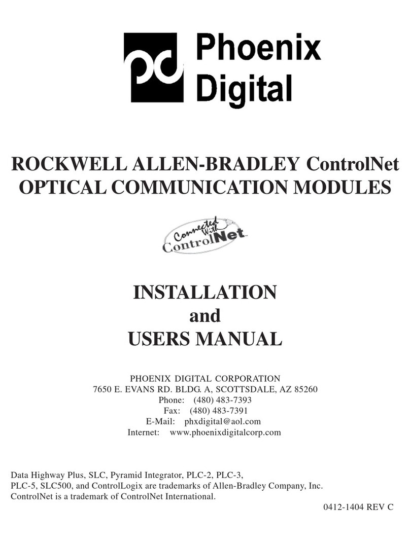 PHOENIX DIGITAL OCM-CTN Series Installation and user manual