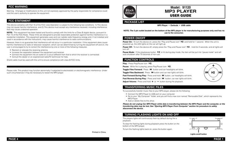 iRock&Rollers 91120 user guide