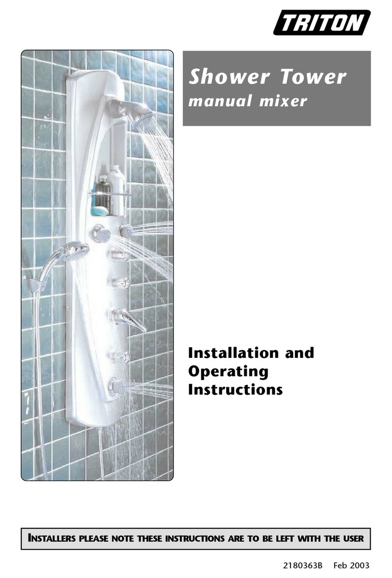 Norcros Triton Shower tower Installation and operating instructions