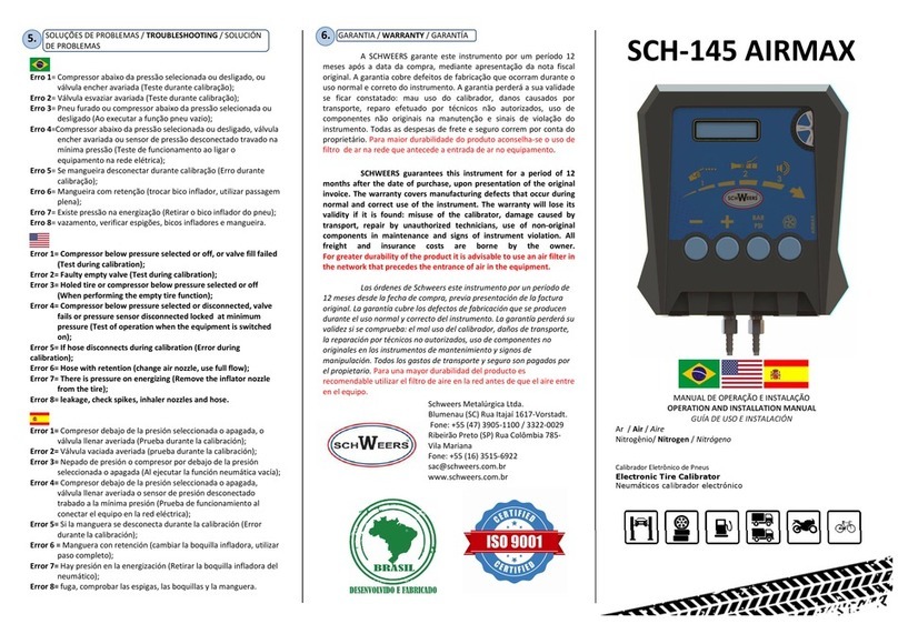 Schweers SCH-145 AIRMAX Operation and installation manual Schweers SCH-145 AIRMAX Operation and installation manual
