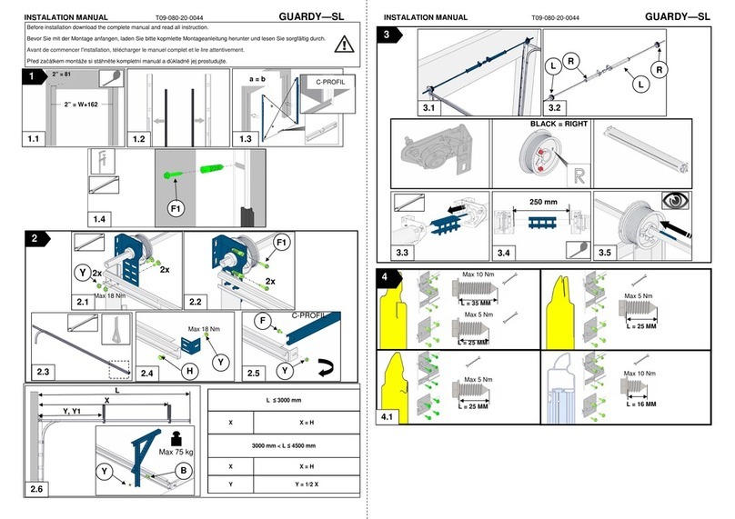 Toors GUARDY-SL installation manual