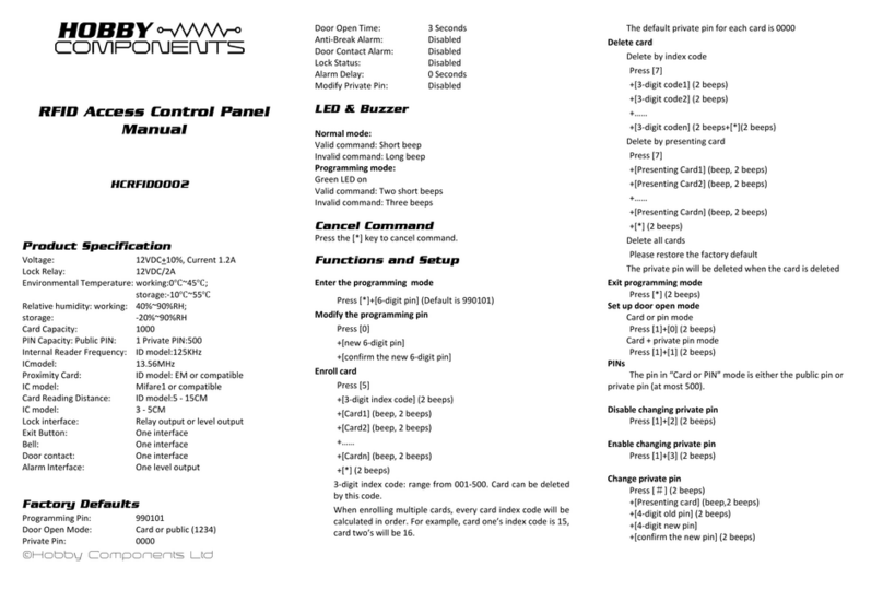 Hobby Components HCRFID0002 manual