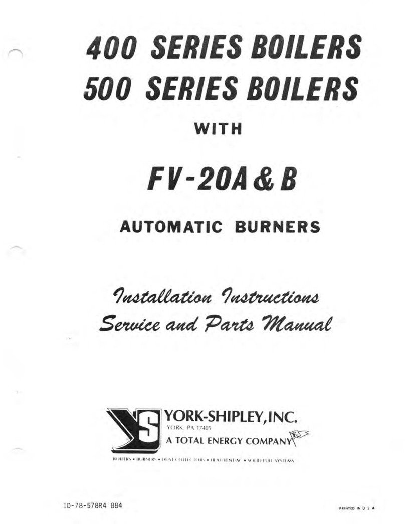 York-Shipley 400 Series Installation Instructions, Service and Parts Manual York-Shipley 400 Series Installation Instructions, Service and Parts Manual