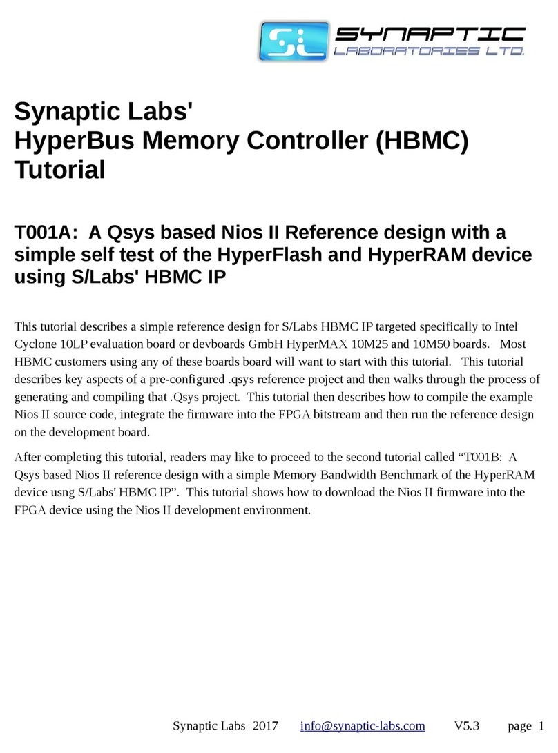 Synaptic Laboratories HyperBus Operation instructions