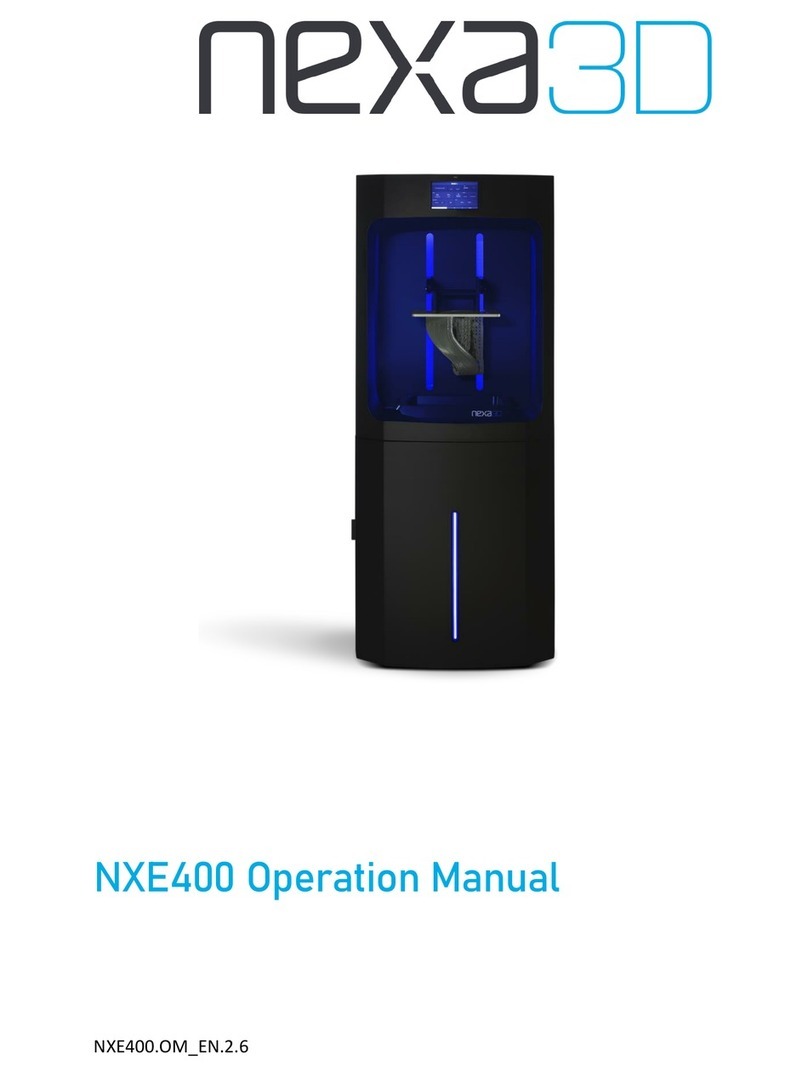 Nexa3D NXE400 Operation manual