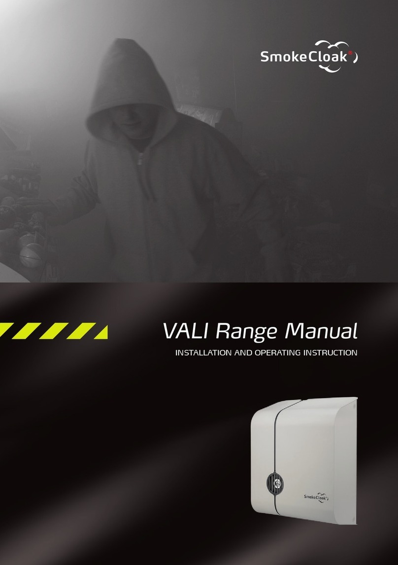MSS Professional SmokeCloak VALI Series User guide