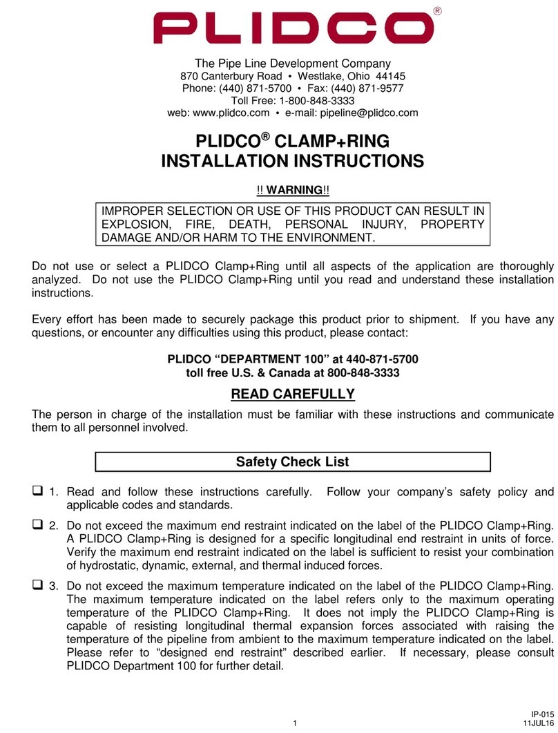 PLIDCO Clamp+Ring installation instructions PLIDCO Clamp+Ring installation instructions