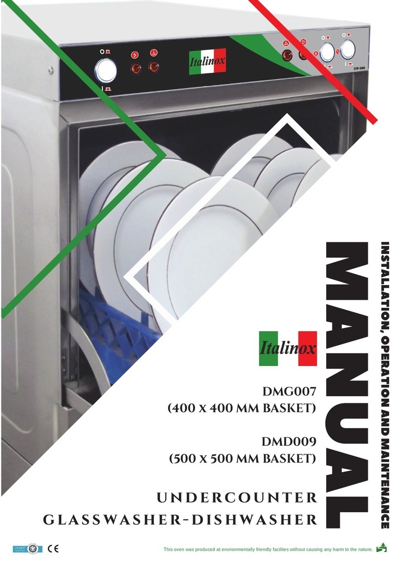 Italinox DMG007 Installation, operation and maintenance manual