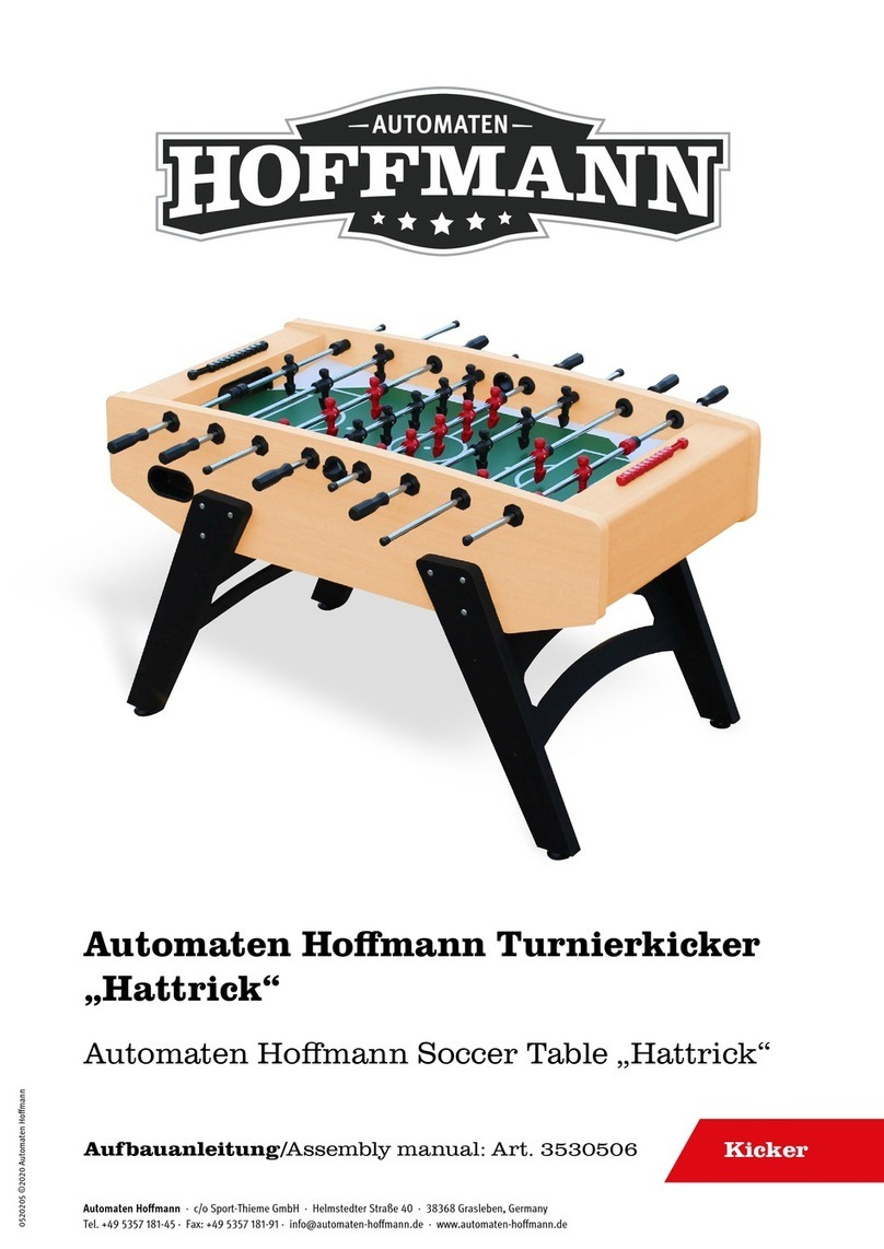Hoffmann Automaten Hattrick Assembly manual Hoffmann Automaten Hattrick Assembly manual