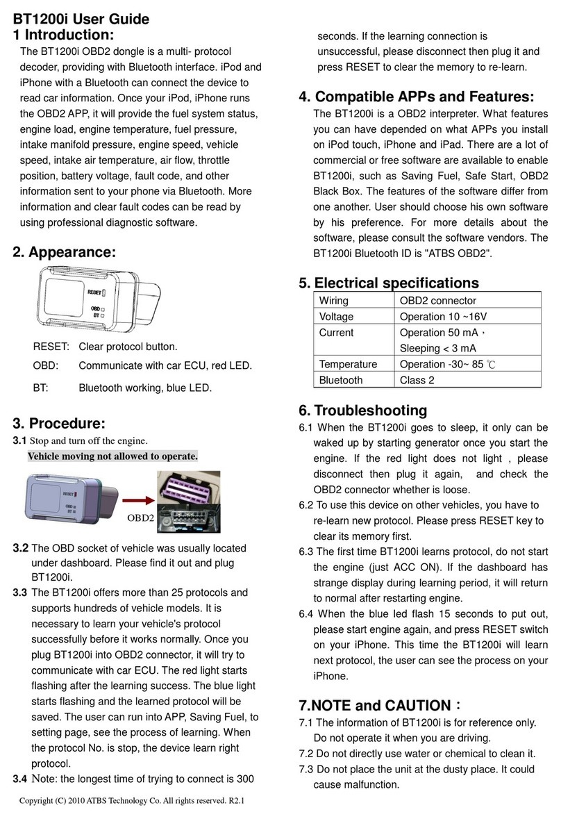 ATBS BT1200i user guide