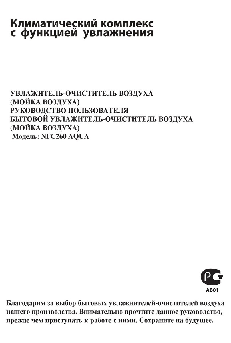 FAURA NFC260 AQUA owner's manual