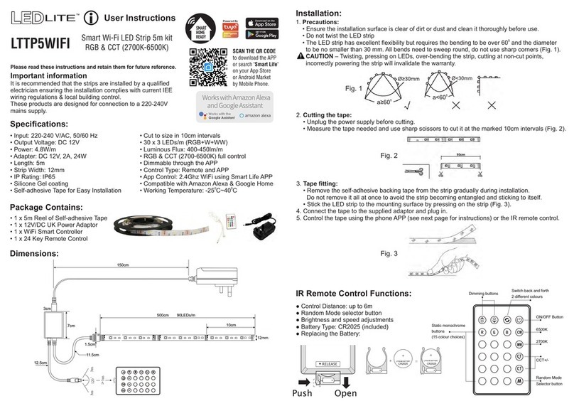 LEDLITE LTTP5WIFI User instructions