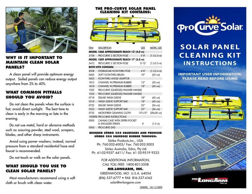 MR.LONGARM Pro Curve Solar 1008 User manual