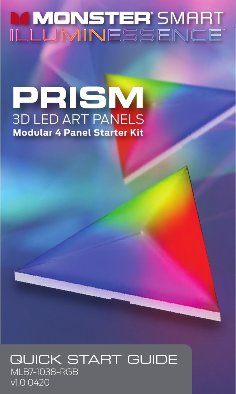 Monster Smart Illuminessence PRISM MLB7-1038-RGB quick start guide