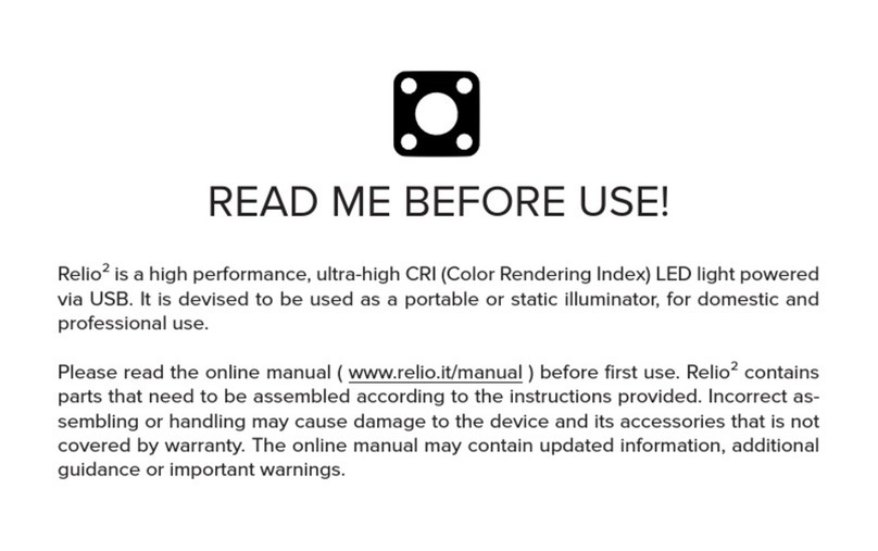 Relio 2 instruction manual