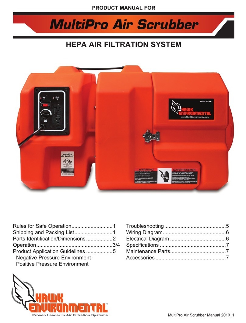HAWK ENVIRONMENTAL AirWash MultiPro product manual