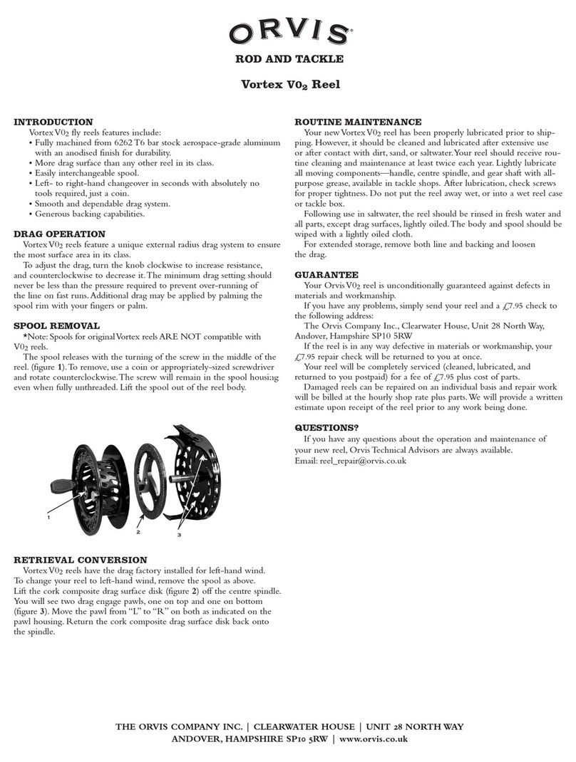 ORVIS Vortex V02 Reel User manual