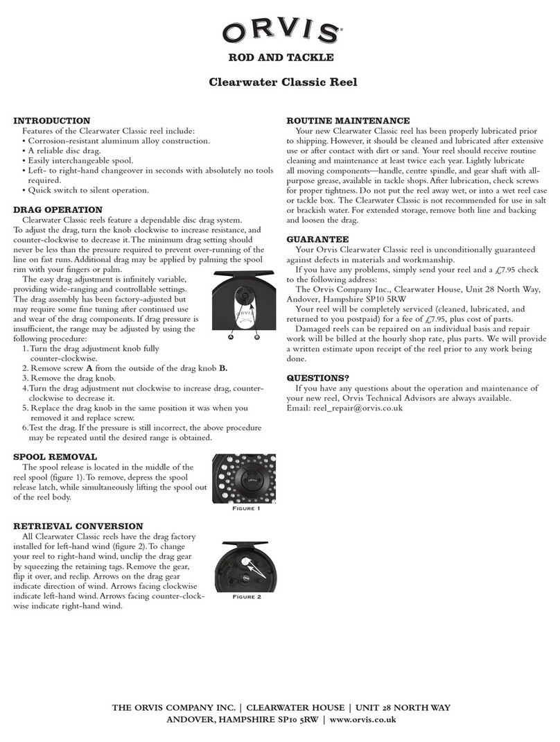 ORVIS Clearwater Classic Reel User manual