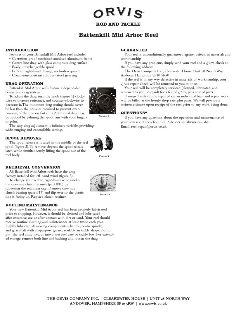 ORVIS Battenkill Mid Arbor Reel User manual