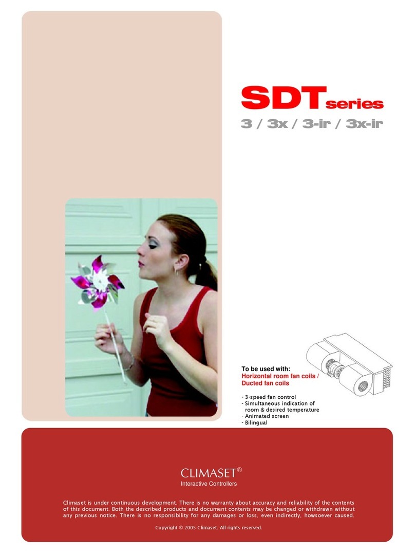 CLIMASET SDT Series user guide