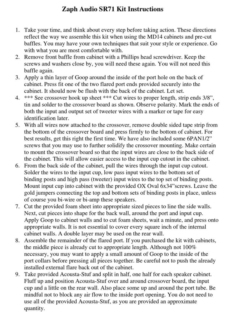 Zaph Audio SR71 instructions
