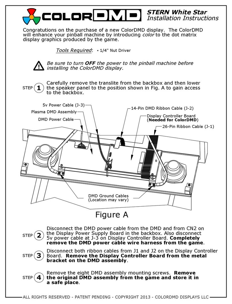 ColorDMD STERN White Star Display installation instructions