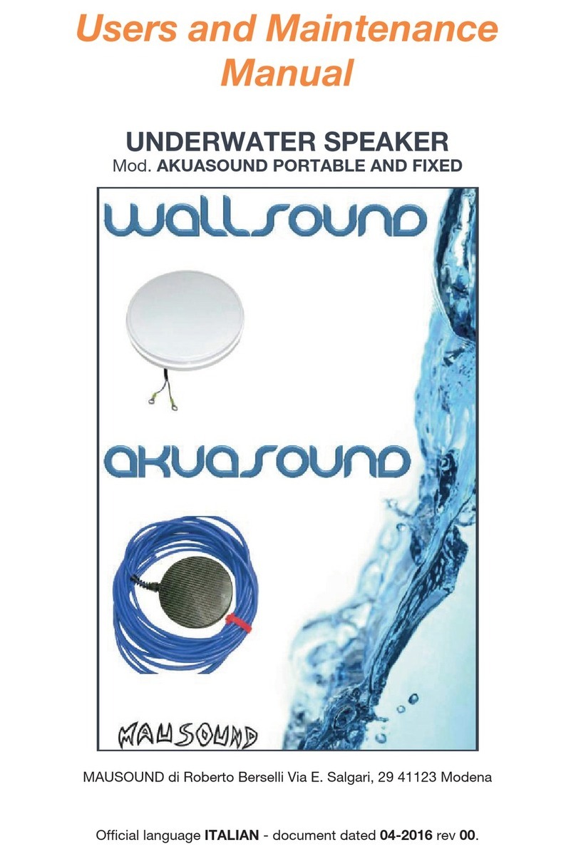 Mausound WALLSOUND User and maintenance manual