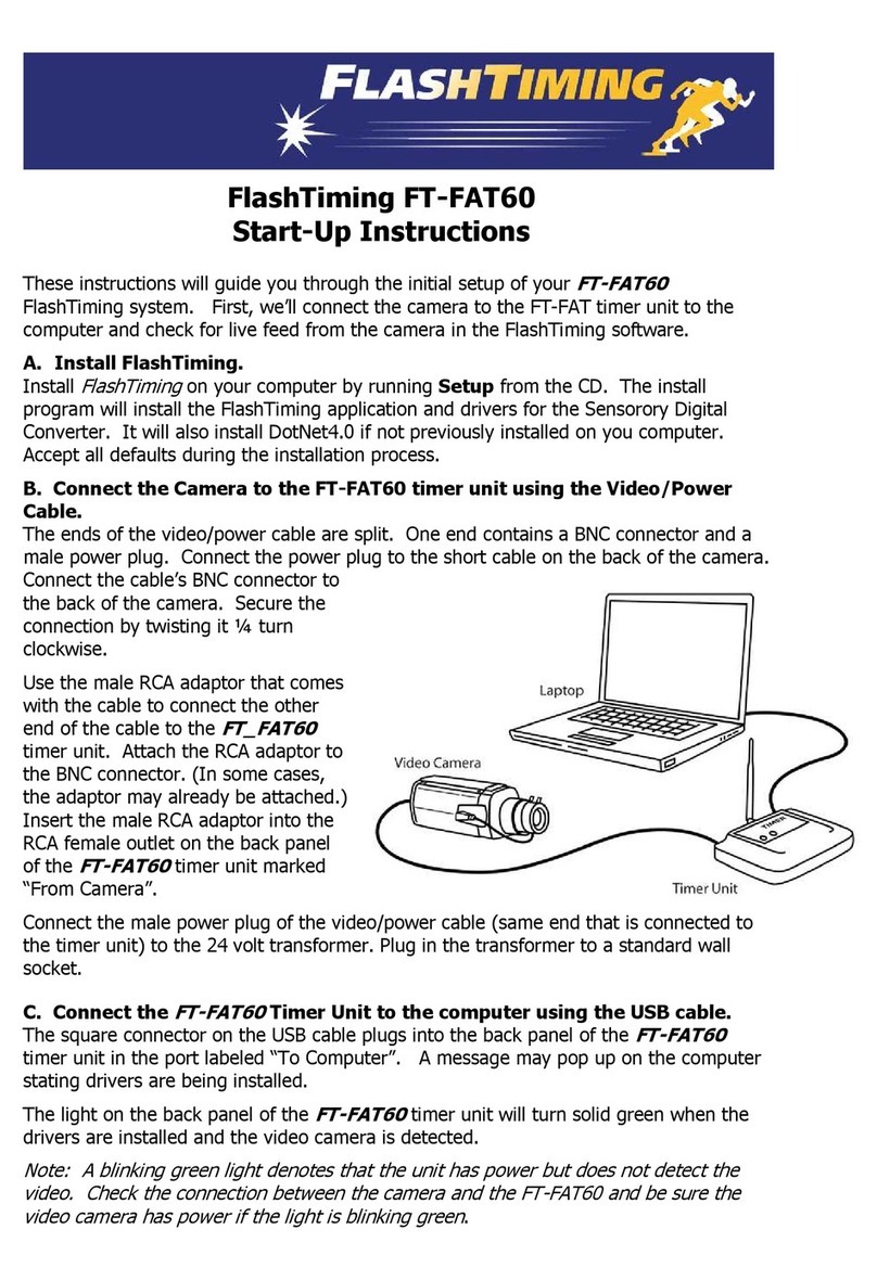 FlashTiming FT-FAT60 Start-up instructions