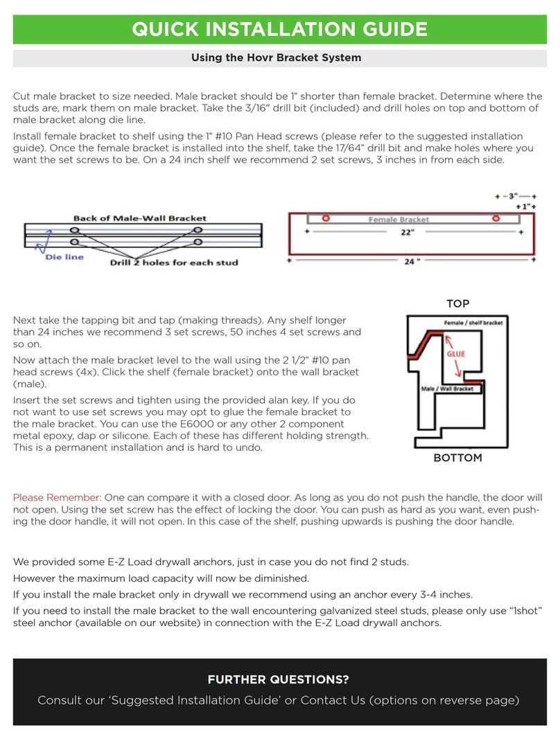 Hovr Bracket System Quick installation guide
