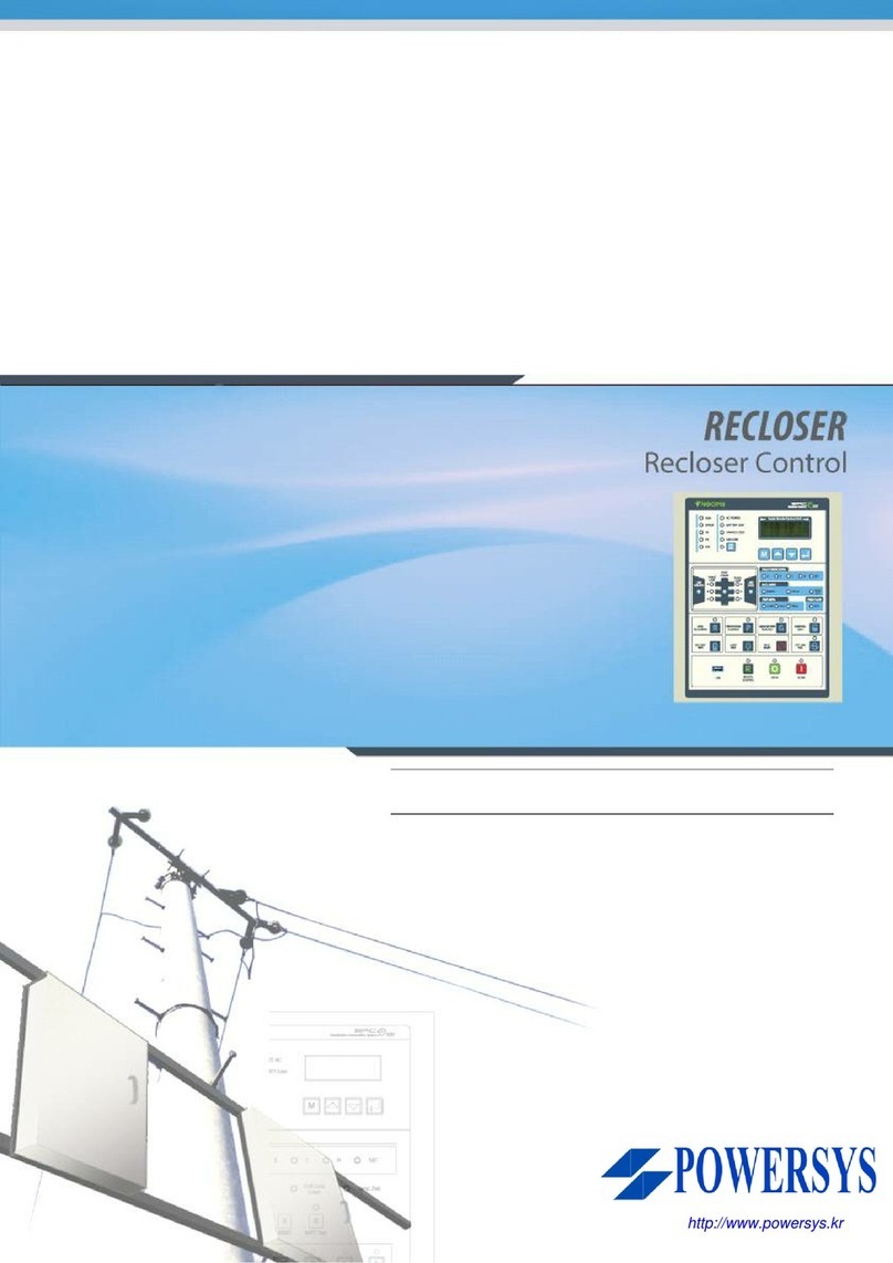 POWERSYS RECLOSER User manual
