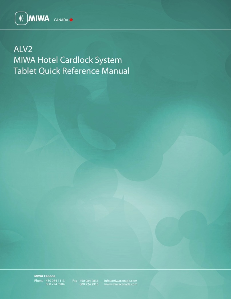 MIWA ALV2 Tablet Quick reference manual