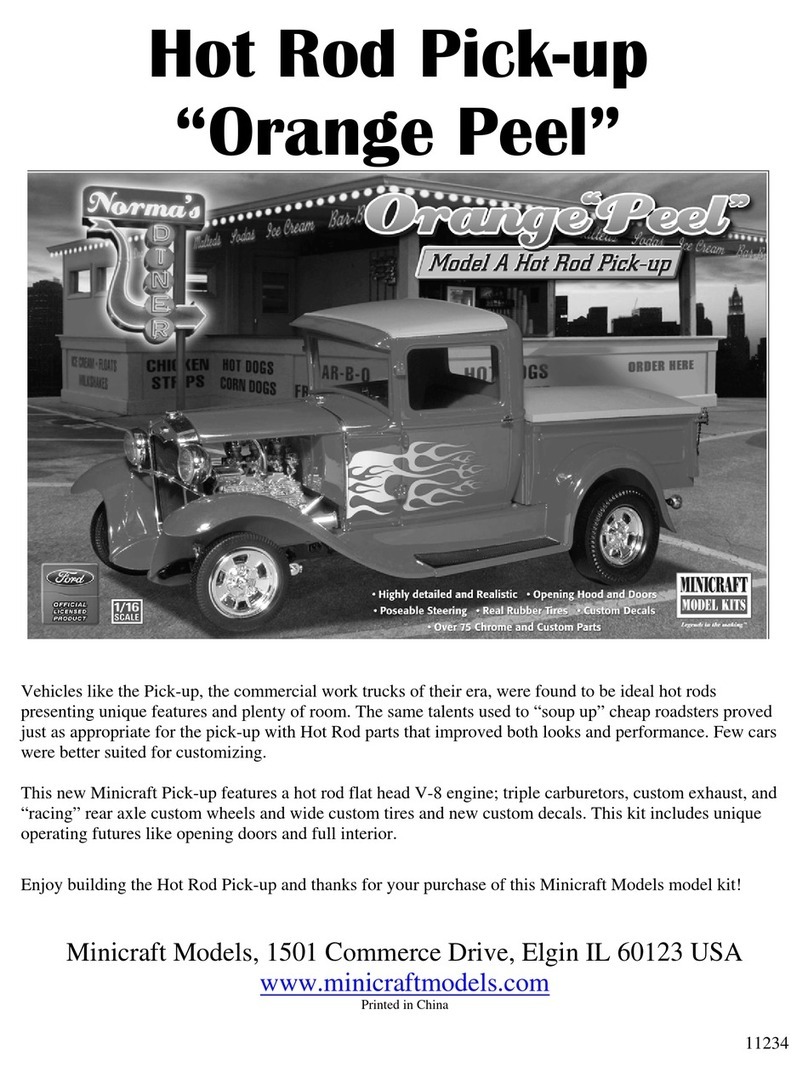Minicraft Models Hot Rod Pick-up Orange Peel manual