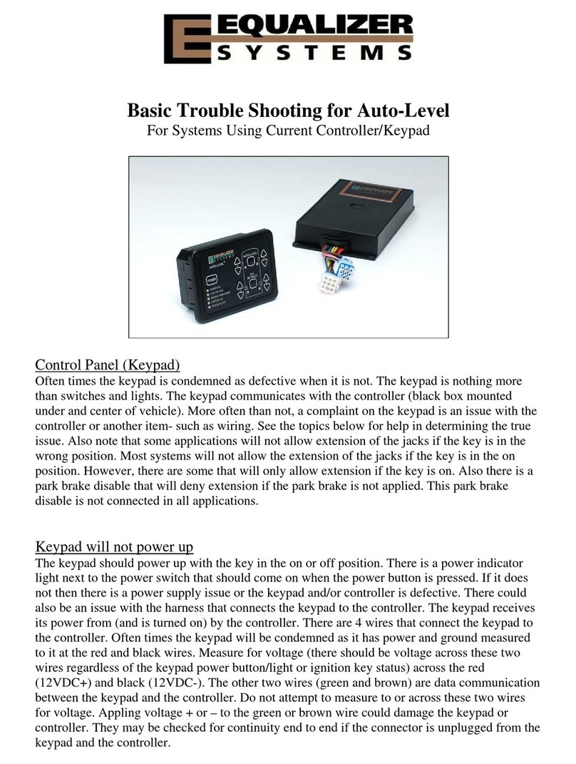 Equalizer Systems Auto Level Basic Troubleshooting