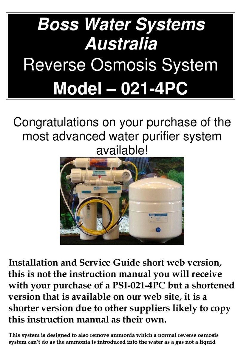 Boss Water Systems 021-4PC Installation and service guide Boss Water Systems 021-4PC Installation and service guide