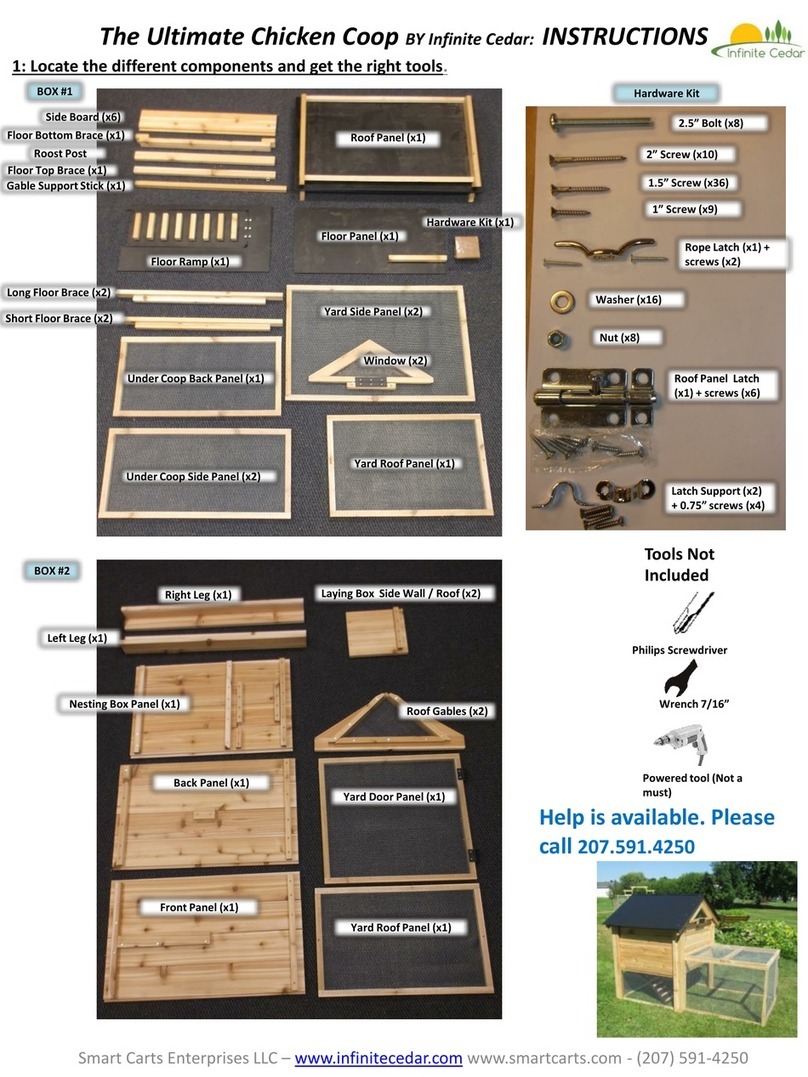 Infinite Cedar Ultimate Chicken Coop instructions